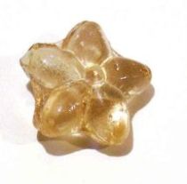  Glass Flower Bead 15x 8m- Peach Colour