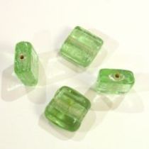  Foil Beads- 13m Square Lt.green