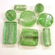  Foil Beads Mix -Lt.Green