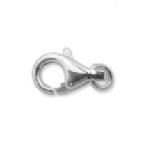 Sterling Silver (Anti Tarnish) Trigger Clasp w/ring -13mm