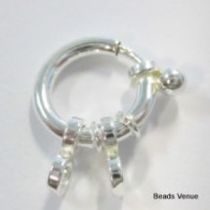 Sterling Silver Spring Lock 12 x 2 mm Tube