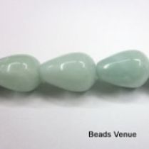 Amazonite Plain Teardrops 10 x14 mm- 40 Cms. Strand