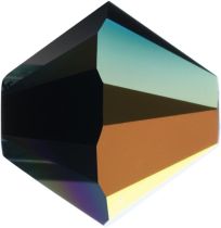 Swarovski  Bicone 5328-6mm-Factory Pack- Jet AB 