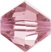 Swarovski  Bicone 5328-6mm-Light Rose