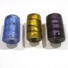 Foil Beads Striped Tubes-20mm