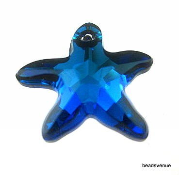 Swarovski Crystal 6721 Starfish Pendant- 16mm