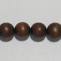 Round wood beads