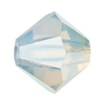 Preciosa® Crystal Bicone Beads White Opal - 6mm Wholesale
