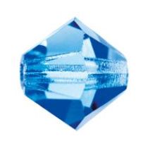 Preciosa® Crystal Bicone Beads Sapphire - 5mm Wholesale