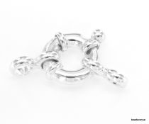 Sterling Silver Bolt ring Clasp12 x 2mm