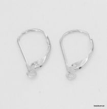 Sterling Silver Continental Clips-17mm