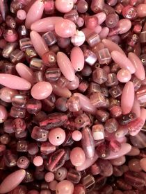 Mix Glass Beads - Pink