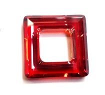  Cosmic Squares (4439) - 20 mm Crystal Red Magma