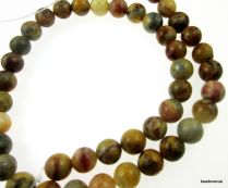 Crazy Lace Agate Round- 6mm- 16