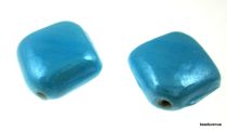 Flat Diamond Diagonal Drill 14x8mm-Turquoise Blue(opaque)