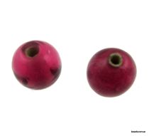 Glass Beads Round-6mm- Pink (Transparent)