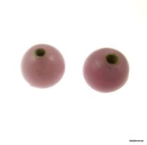 Glass Beads Round- 6mm- Pink Opaque