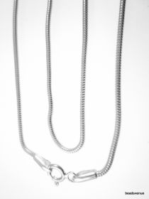 Sterling Silver Snake Chain(1.4mm) W/Clasp -50 cms