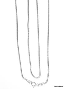 Sterling Silver Snake Chain(1.4mm) W/Clasp -60 cms