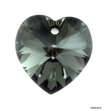 Swarovski  Heart(6228) Pendant- 18mm- Crystal Silvernight