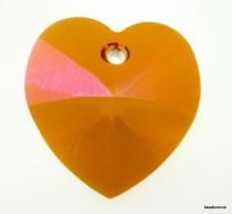 Swarovski  Heart(6228) Pendant- 14mm- Crystal Astral Pink