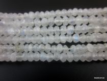 Moonstone Rainbow Faceted Rondelle 2.5-4mm 