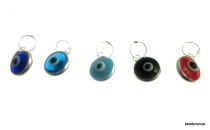 Evil Eye (Turkish)Sterling Silver Charms Mix - 6mm W/ jump ring