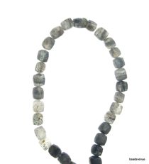 Reutile Quartz Handcrafted Faceted Cube Beads -6-8mm