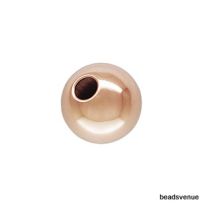 Rose Gold Filled(14k)Seamless Bead R-6mm w/1.5 mm hole