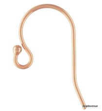 Rose Gold Filled (14k)Sheppard Hook(19mm) with Ball(1.6mm) 