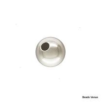 Sterling Silver Round Seamless Bead- 4mm 
