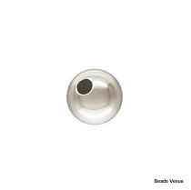 Sterling Silver Round Seamless Bead- 12mm 