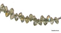 Labrodorite Faceted Markiss Shape 7x 4mm-23 cms. Strand