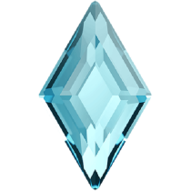 Swarovski Crystal Flatback No Hotfix 2773 Diamond Shape (5.00x3.00 mm)-Aquamarine (F) - 288 Pcs