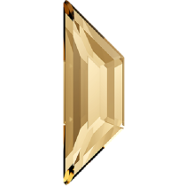 Swarovski Crystal Flatback No Hotfix 2772 Trapeze Flat Back (6.50x2.10mm)- Crystal Golden Shadowl (F)- 288 Pcs