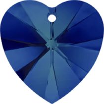 Swarovski  Heart(6228) Pendant- 28mm- Crystal Bermuda Blue