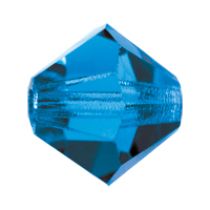 Preciosa® Crystal Bicone Beads Capri Blue AB - 4mm 