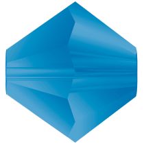 Preciosa® Crystal Bicone Beads Capri Blue Matt - 5mm