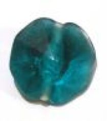  Glass Octagons 19x11mm-Teal(trans)