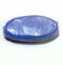  Glass Flat Ovals 19x10x6mm-Royal Blue(opaque)