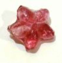  Glass Flower Bead 15x 8m- Pink Colour