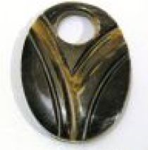 Horn Pendants-Handcarved Oval Shape 53x40 mm