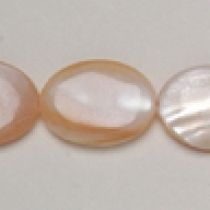 Pink shell 12x16mm oval.App. 16