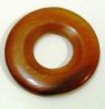 Horn Pendants-Handcarved Donut Shape 40 mm