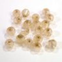  Foil Beads Round -6mm-Peach