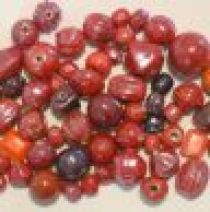 Glass Beads Opaque Mix- Red