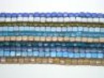  Assorted Glass Cubes Strands- 10mmx10 str.