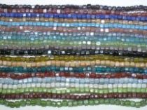 Assorted Glass Cubes Strands- 5mmx10 str.( 750-800 beads)