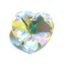 Swarovski Pendants Heart - 14mm Crystal AB