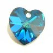 Swarovski Pendants Heart - 14mm Bermuda Blue